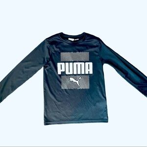 Puma boys long sleeve black and white sweatshirt